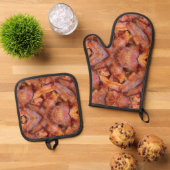 Bacon Ofenhandschuh & Topflappen-Set (Oben Unten)