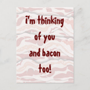 Bacon on Paper Postkarte