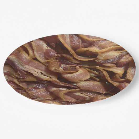 Bacon Pappteller (Schrägansicht)
