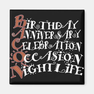 Bacon Party Animal Magnet