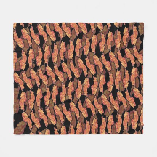 Bacon Pattern Fleecedecke (Vorderseite (Horizontal))