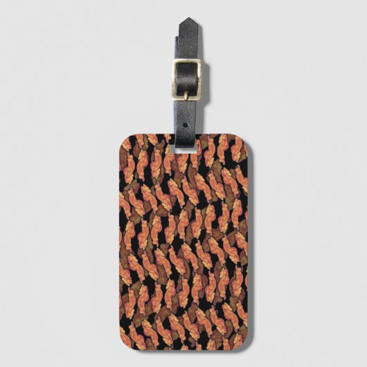 Bacon Pattern Gepäckanhänger (Vorderseite Vertikal)