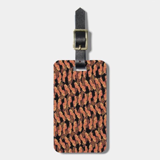 Bacon Pattern Gepäckanhänger (Vorderseite vertikal)