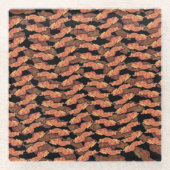 Bacon Pattern Glasuntersetzer (Vorderseite)