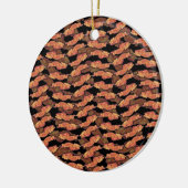 Bacon Pattern Keramik Ornament (Links)