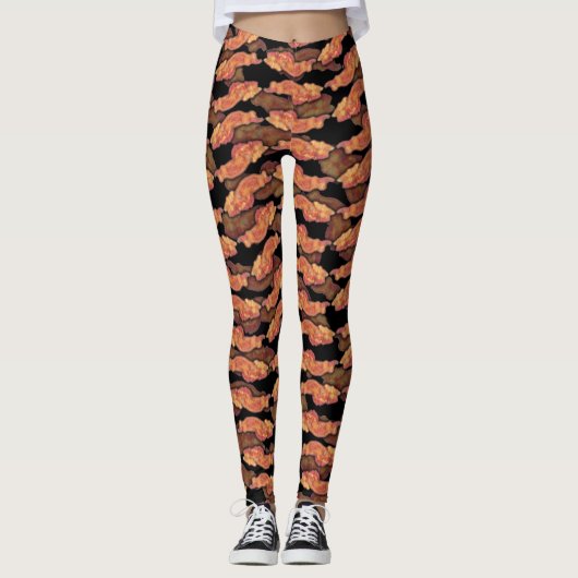 Bacon Pattern Leggings (Vorderseite)