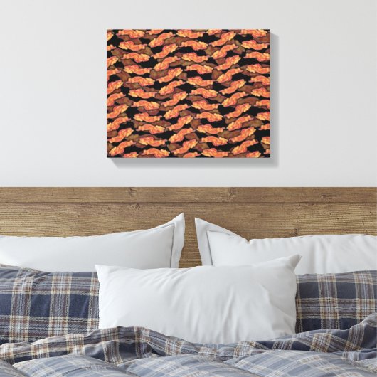 Bacon Pattern Leinwanddruck (Insitu (Schlafzimmer))