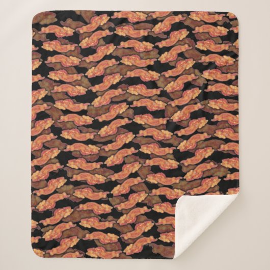Bacon Pattern Sherpadecke (Vorderseite)