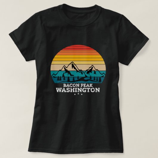 BACON PEAK WASHINGTON T-Shirt (Design vorne)