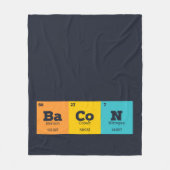 Bacon Periodic Table Elements Fleecedecke (Vorderseite)