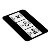 BaCoN Periodische Tabelle Magnet (Rechte Seite)