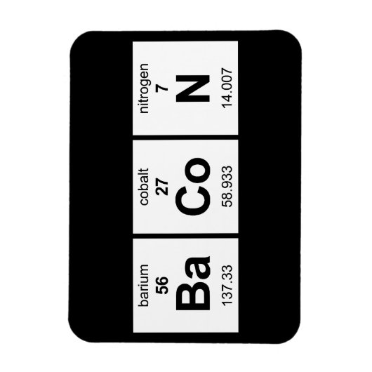 BaCoN Periodische Tabelle Magnet (Vertikal)