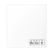 BaCoN Periodische Tabelle Notizblock (Vorderseite)