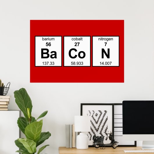 BaCoN Periodische Tabelle Poster (Heimbüro)