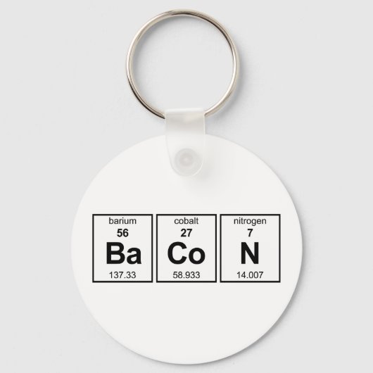 BaCoN Periodische Tabelle Schlüsselanhänger (Vorderseite)