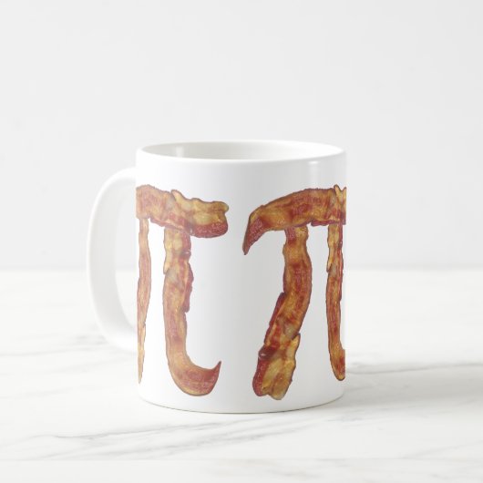 Bacon Pi Kaffeetasse (Vorderseite Links)
