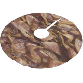 Bacon Polyester Weihnachtsbaumdecke (Schrägansicht)