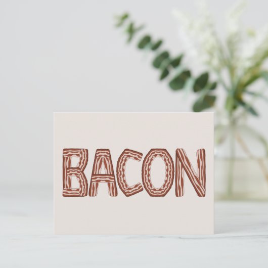 Bacon Postcard Postkarte (Stehend Vorderseite)
