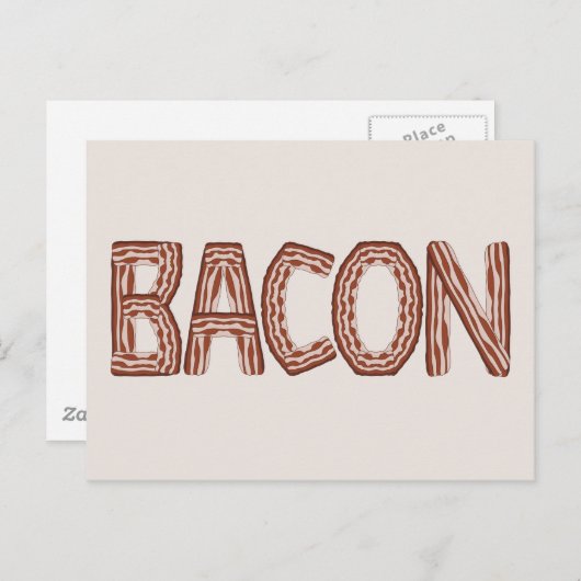 Bacon Postcard Postkarte (Vorne/Hinten)