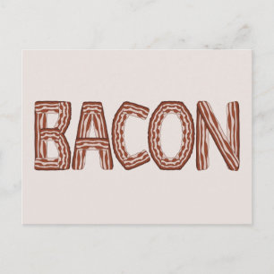 Bacon Postcard Postkarte