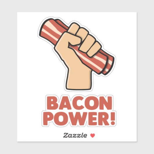 Bacon Power Aufkleber (Blatt)