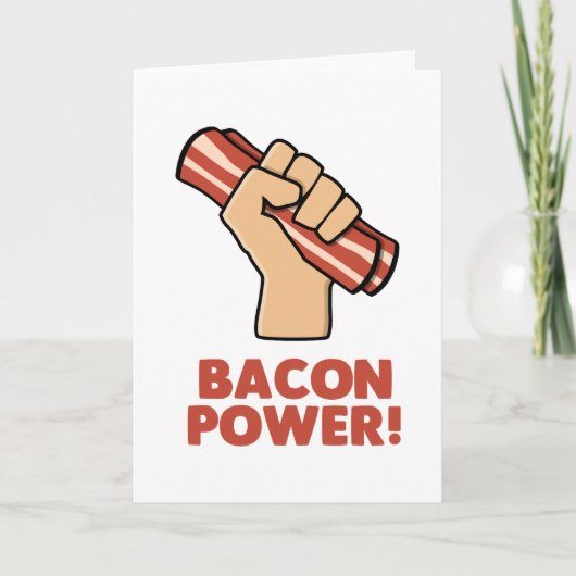 Bacon Power Dankeskarte (Vorderseite)