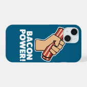Bacon Power iPhone 15 Hülle (Rückseite (Horizontal))