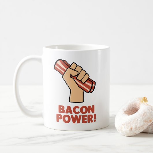Bacon Power Kaffeetasse (Mit Donut)