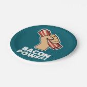 Bacon Power Pappteller (Schrägansicht)
