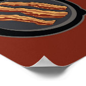 Bacon Print Poster (Ecke)