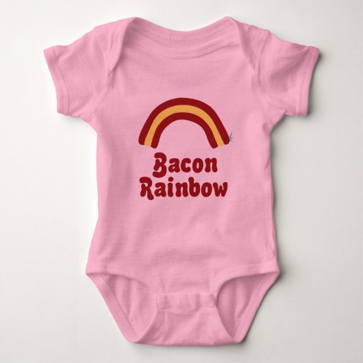 Bacon Rainbow Baby Clothes Baby Strampler (Vorderseite)