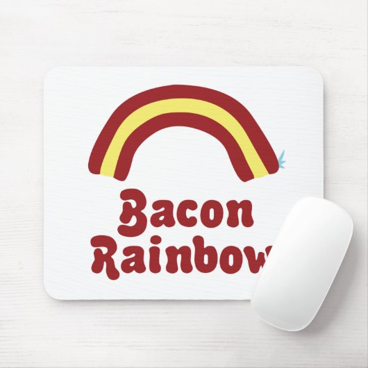 Bacon Rainbow Mousepad (Mit Mouse)