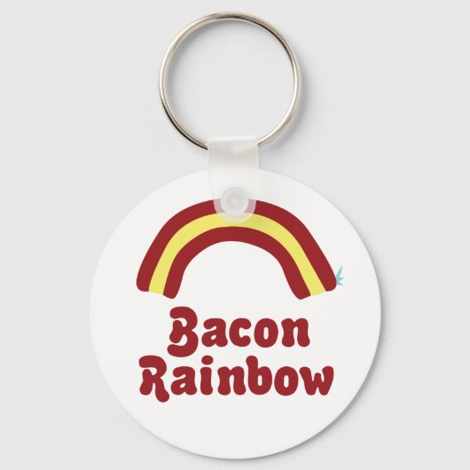 Bacon Rainbow Schlüsselanhänger (Vorderseite)