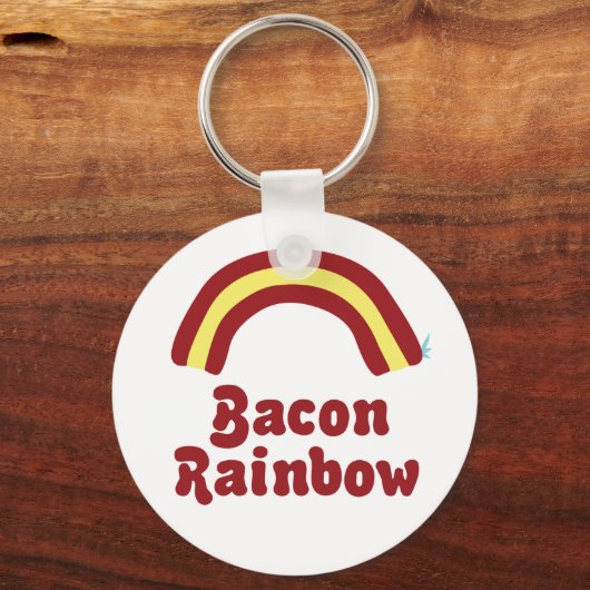 Bacon Rainbow Schlüsselanhänger (Vorderseite)