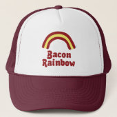 Bacon Rainbow Truckerkappe (Vorderseite)