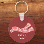Bacon Rashers Image - Anpassen Schlüsselanhänger (Vorderseite)