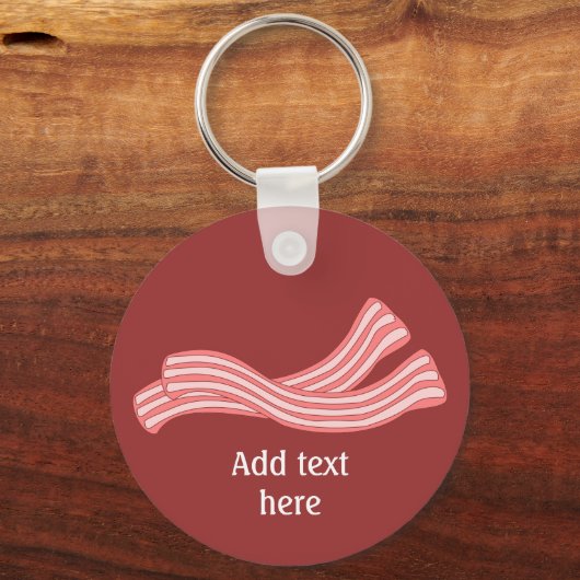 Bacon Rashers Image - Anpassen Schlüsselanhänger (Vorderseite)