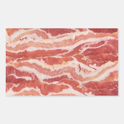 Bacon-Rechteck-Aufkleber Rechteckiger Aufkleber (Vorderseite)