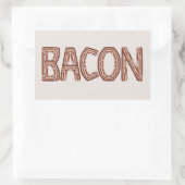 Bacon Rechteckiger Aufkleber (Tasche)