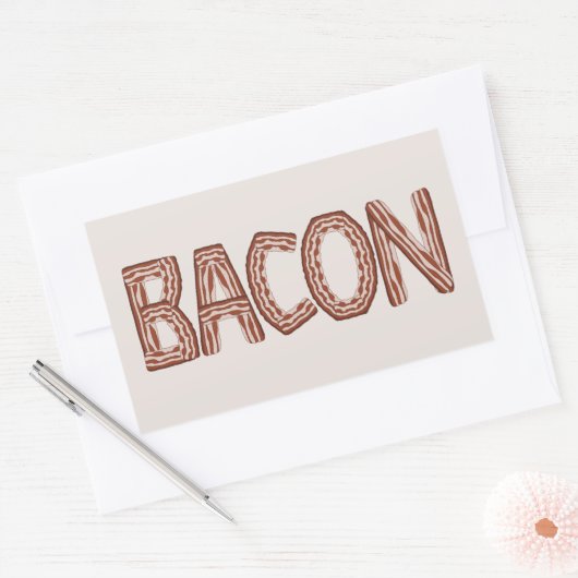 Bacon Rechteckiger Aufkleber (Umschlag)