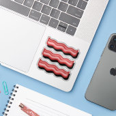 Bacon Red Fleisch Liebhaber Spaß Retro-Set Aufkleber (Laptop mit iPhone)