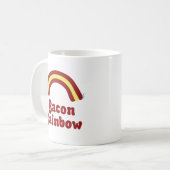 Bacon Regenbogen Kaffeetasse (Vorderseite Links)