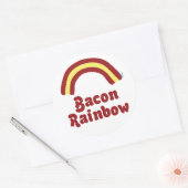 Bacon Regenbogen Runder Aufkleber (Umschlag)
