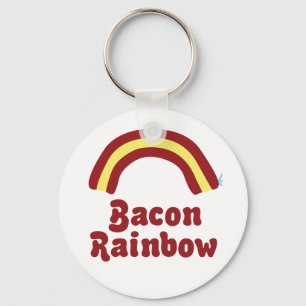 Bacon Regenbogen Schlüsselanhänger