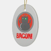 Bacon Robot Keramik Ornament (Links)
