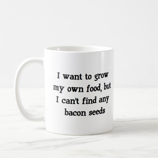 bacon seeds grow kaffeetasse (Links)