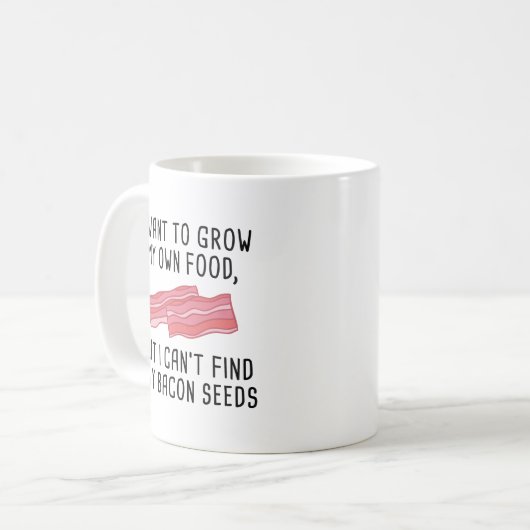 Bacon Seeds Kaffeetasse (Vorderseite Links)