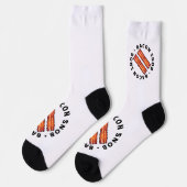 Bacon Snob Socken (Linkes Detail)