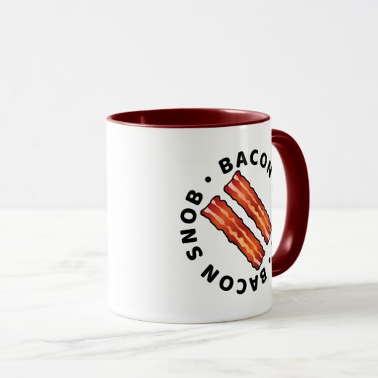 Bacon Snob Tasse (VorderseiteRechts)