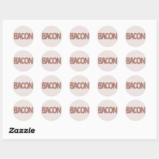 Bacon Sticker (Blatt)